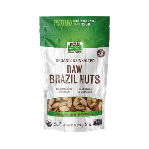 Now Foods, Organic Brazil Nuts, Unsalted 10 Oz Now Foods