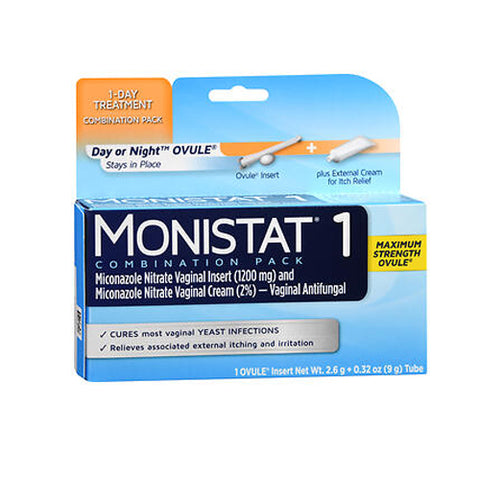 1 Vaginal Antifungal Combination Pack Day Or Night Ovule 1 Each by Monistat