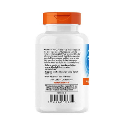 Doctors Best, Lutein With Lutemax 2020, 20 mg, 180 Softgels Doctors Best