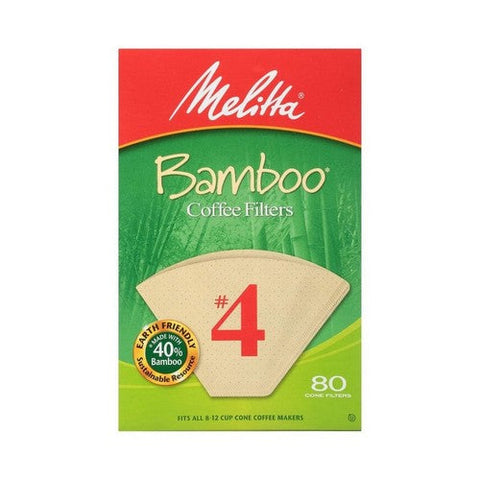 Melitta, Natural Brown Cone Filter No4, 80 Count Melitta