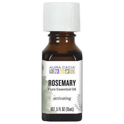 Aura Cacia, Pure Essential Oil Rosemary, (rosemarinus officinalis) 0.5 Fl Oz Aura Cacia