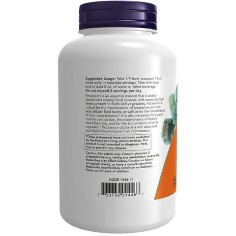 Now Foods, Potassium Citrate Pure Powder, 12 Oz Now Foods