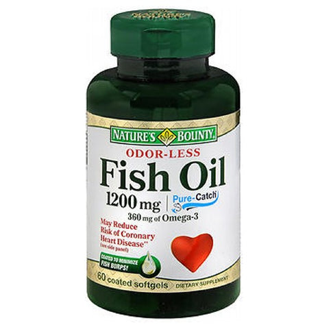 Natures Bounty Odorless Fish Oil 24 X 60 Softgels by Nature's Bounty