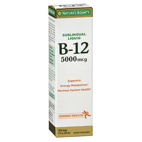 Nature's Bounty, Vitamin B-12, 5000 Mcg, 24 X 2 Oz
