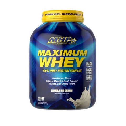 Maximum Human Performance, Maximum Whey, Vanilla 5 lbs Maximum Human Performance