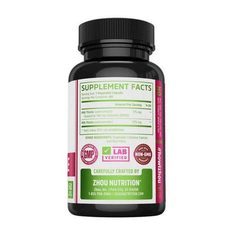 Zhou Nutrition, Milk Thistle, 60 Tabs Zhou Nutrition