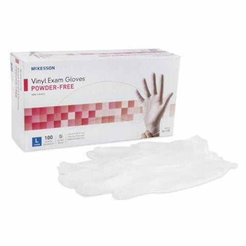 McKesson, Exam Glove Vinyl Standard Cuff Large, Box Of 100 McKesson
