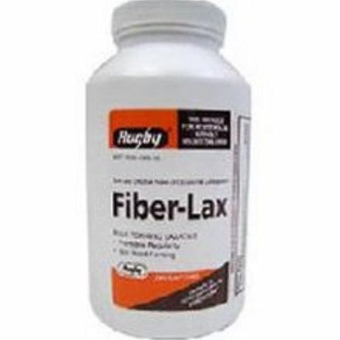 Rugby, Laxative Fiber-Lax Strength Calcium Polycarbophil, 500 Mg, 60 Tabs Rugby