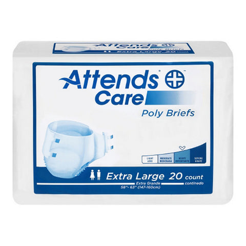 Attends, Unisex Adult Incontinence Brief Care X-Large Disposable Heavy Absorbency, Case Of 3 Attends