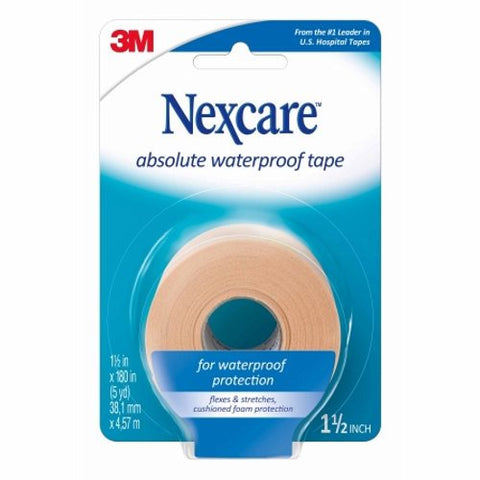 Nexcare, Waterproof Medical Tape Absolute Tan 1-1/2 Inch X 5 Yard Foam NonSterile, Count of 1 Nexcare