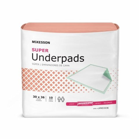 Underpad Super Green Case of 100 by McKesson