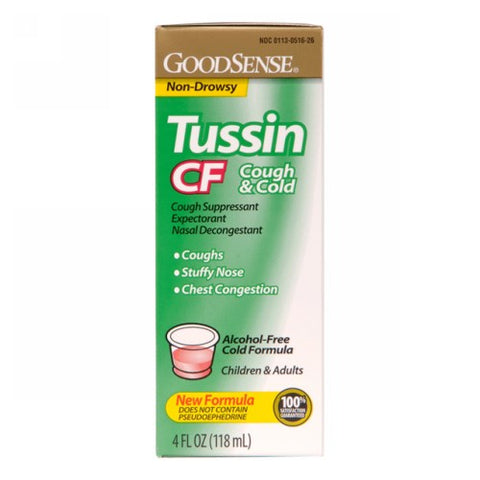 Good Sense, Tussin Pe Cough & Cold, 4 Oz Good Sense