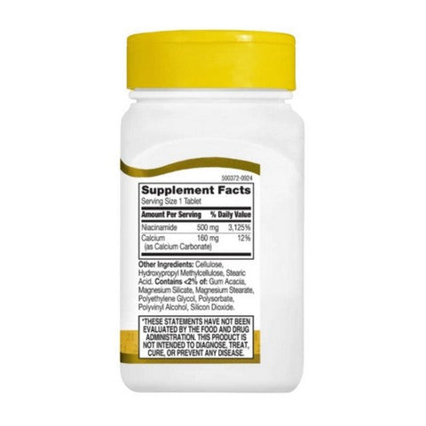 21st Century, Niacinamide, 500mg, 110 Caps 21st Century