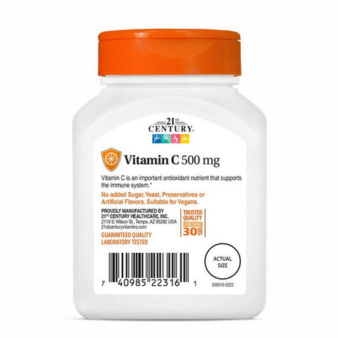 21st Century, Vitamin C, 500 Mg, 110 Tabs 21st Century