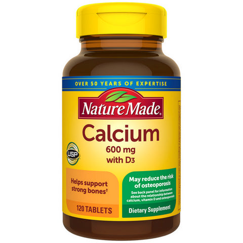 Calcium with Vitamin D 120 Tabs by Nature Made