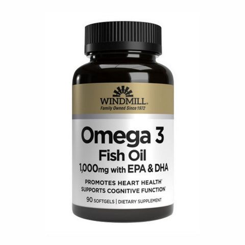Omega 3 EPA And DHA Fish Oil 90 Softgels by Windmill Health