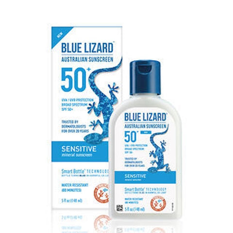 Sting-Kill, Sensivite Mineral Sunscreen SPF 50+, 5 Oz Blue Lizard