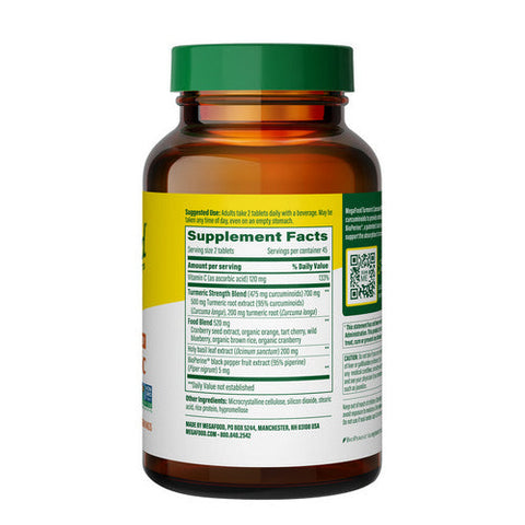 MegaFood, Turmeric Strength for Whole Body, 90 Tabs MegaFood