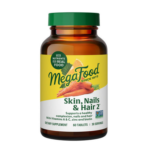 MegaFood, Skin - Nails & Hair 2, 60 Tabs MegaFood
