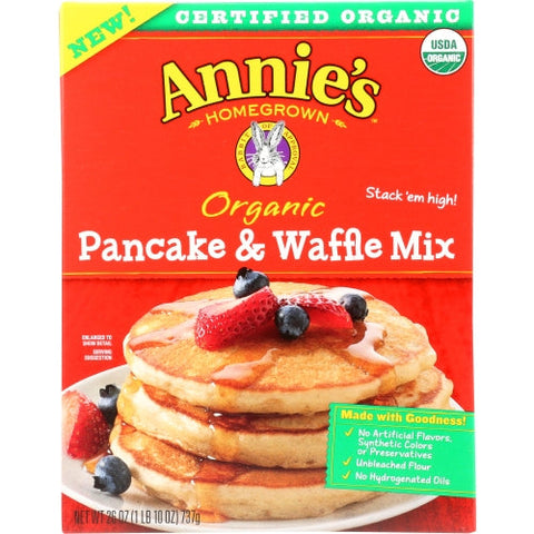 Annie's Homegrown, Organic Pancake And Waffle Mix, 26 Oz(Case Of 8) Annie's Homegrown