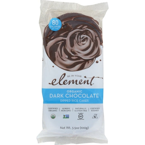 Element Snacks, Rice Cake Dk Choc Organic, 3.5 Oz(Case Of 6) Element Snacks