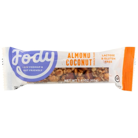 Fody Foods, Bar Almond Coconut, Case of 12 X 1.41 Oz Fody Foods