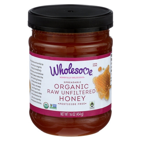 Honey Frtrd Raw Org Case of 6 X 16 Oz by Wholesome