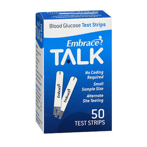 Embrance, Talk Blood Glucose Test Strips, 50 Count Embrance
