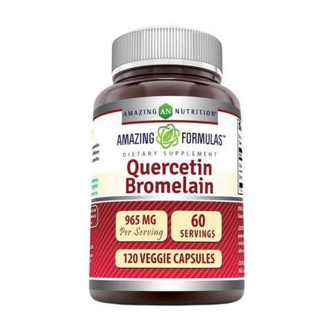 Amazing Nutrition, Amazing Formulas Quercetin with Bromlain, 800 Mg, 800 Mg Amazing Nutrition