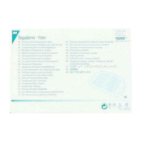 3M, Tegaderm Transparent Film Dressing With Lable, 4 Inch X 4.75 Inch 1 Count 3M
