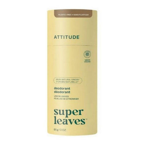 Attitude, Super Leaves Deodorant Lemon Leaves, 3 Oz Attitude