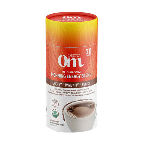 Organic Mushroom Morning Energy Blend 8.47 Oz by Om Mushrooms