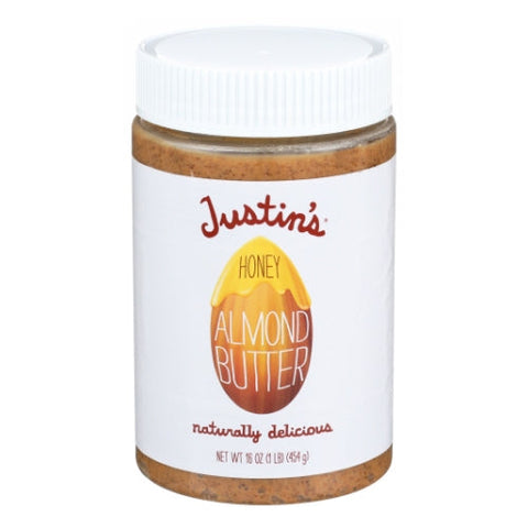 Justin's, Nut Butter Natural Honey Almond, 16 Oz Justin's