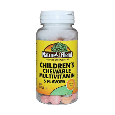 Children's Chewable Multivitamin 100 Tabs by Nature's Blend