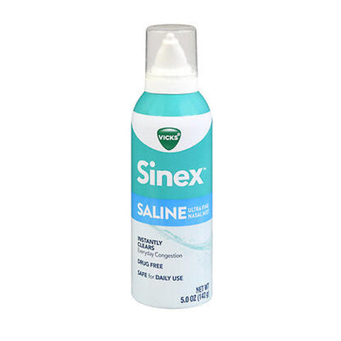 Vicks, Sinex Saline Ultra Fine Nasal Mist Spray, 5 Oz Vicks