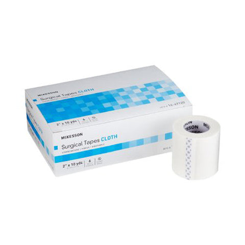 McKesson, Silk-Like Cloth Medical Tape 2 Inch x 10 Yard White, 1 Roll McKesson