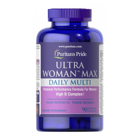 Ultra Woman Max Daily Multivitamin 90 Caplets by Puritan's Pride