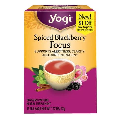 Yogi, Spiced Blackberry Focus, 16 Counts Yogi
