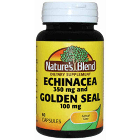 Nature's Blend, Echinacea & Golden Seal, 100 Mg, 60 Caps Nature's Blend