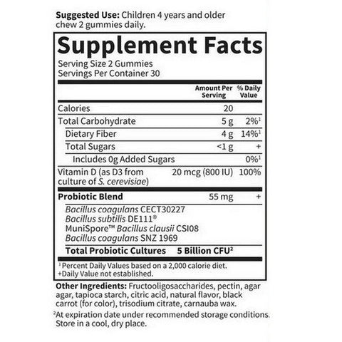 Garden of Life, Dr. Formulated Probiotics Kids Strawberry, 5 Billion, 60 Gummies Garden of Life