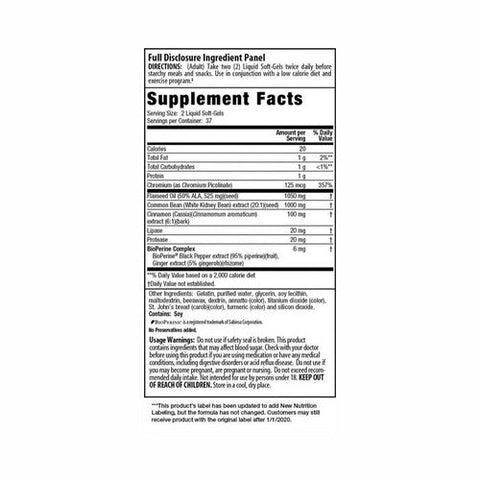 Irwin Naturals, Maximum Strength 3-in-1 Carb Blocker, 75 SoftGels