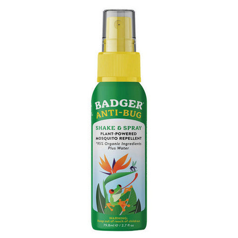 Badger Balm, Anti-Bug Shake And Spray Travel Size, 2.7 Oz