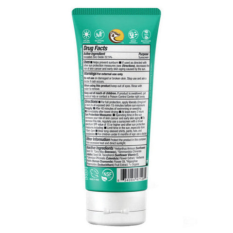 Badger Balm, Baby Mineral Sunscreen Cream SPF 40 Chamomile And Calendula, 2.9 Oz
