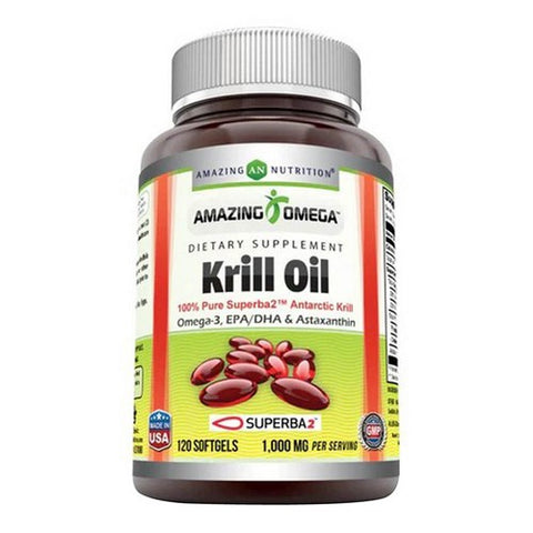 Amazing Omega Superba Krill Oil 120 Softgels by Amazing Nutrition