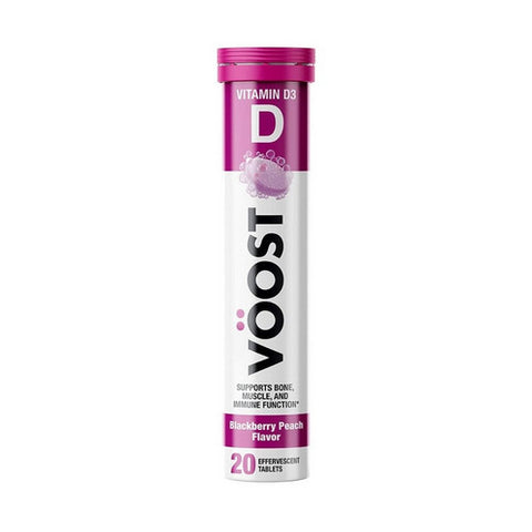 Voost, Vitamin D3 For Bone Muscle And Immune Effervescent Blackberry Peach, 20 Count Voost