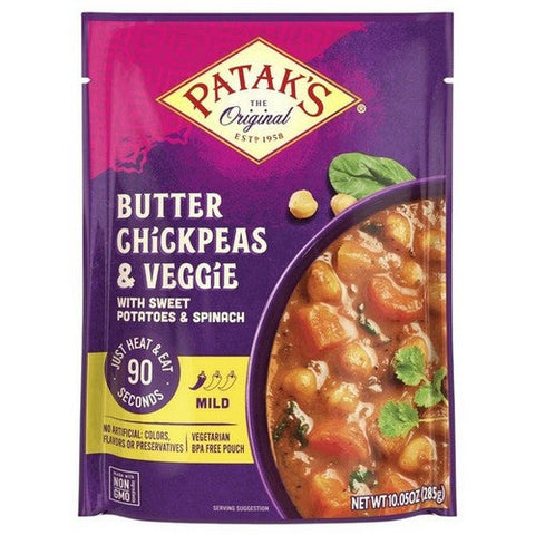 Patak's, Meal Butter Chickpeas And Veggies, 10.05 Oz(Case Of 6) Patak's