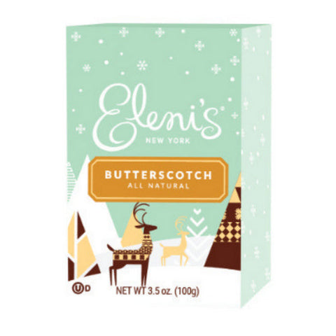 Elenis Cookies, Holiday Box Butterscotch Cookies, 3.5 Oz(Case Of 6) Elenis Cookies