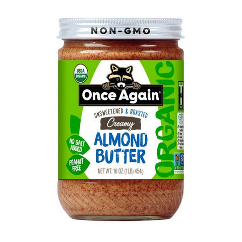 Once Again, Organic Creamy Almond Butter Roasted, 16 Oz (Case Of 6) Once Again