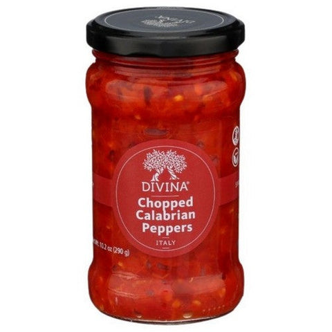 Divina, Chopped Calabrian Peppers, 10.2 Oz(Case Of 6) Divina