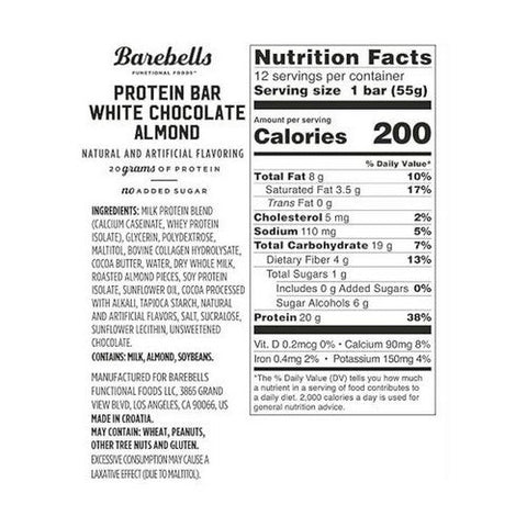 Pure Protein, Protein Bar White Chocolate Almond, 12 Count Pure Protein